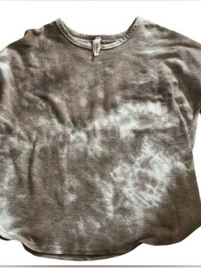 Women's Long Sleeve Tee in Taupe Tie-Dye